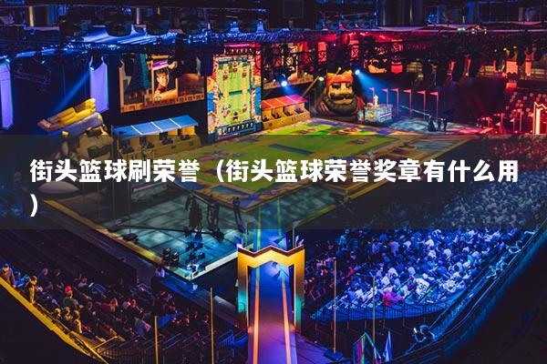 街头篮球刷荣誉（街头篮球荣誉奖章有什么用）